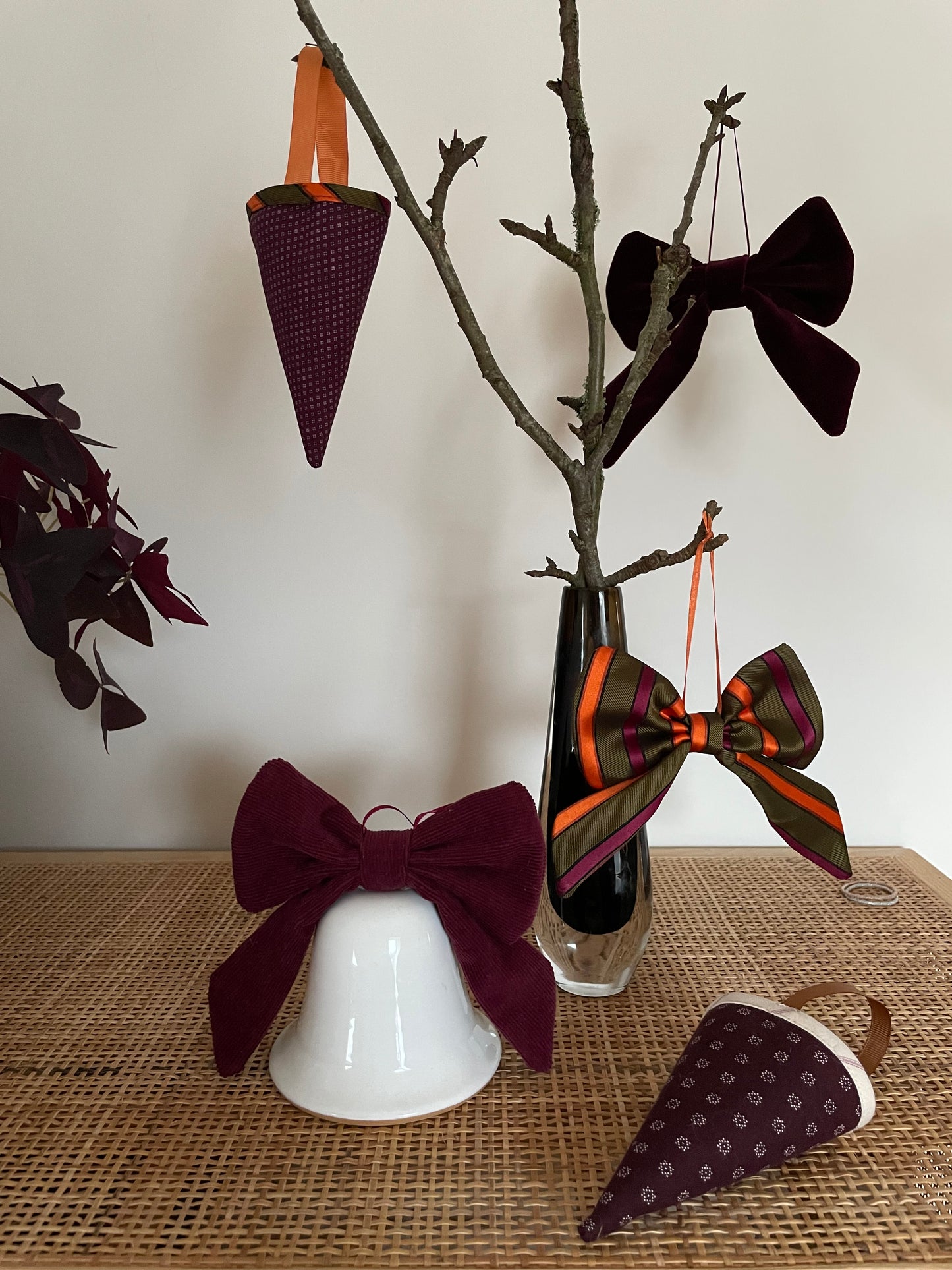 Sløjfe lille - stribet