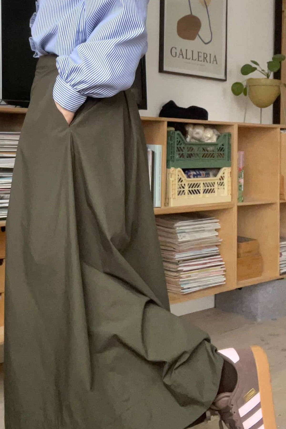 Maxi Pleat Skirt PDF - størrelse XS-XXL