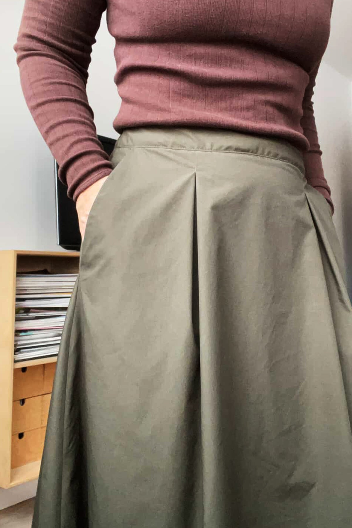 Maxi Pleat Skirt PDF - størrelse XS-XXL