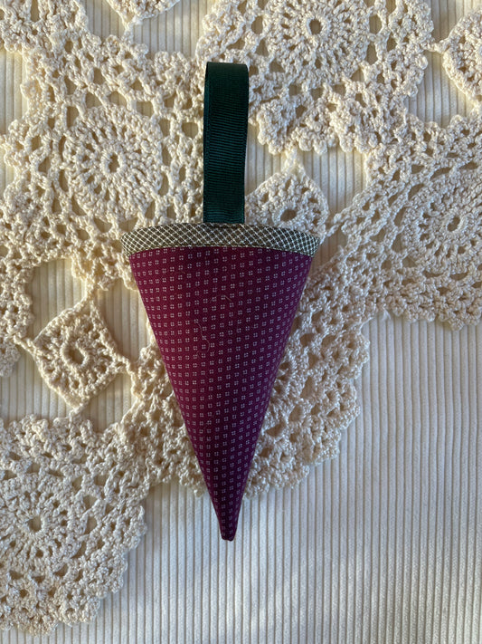 Kræmmerhus - burgundy/grøn