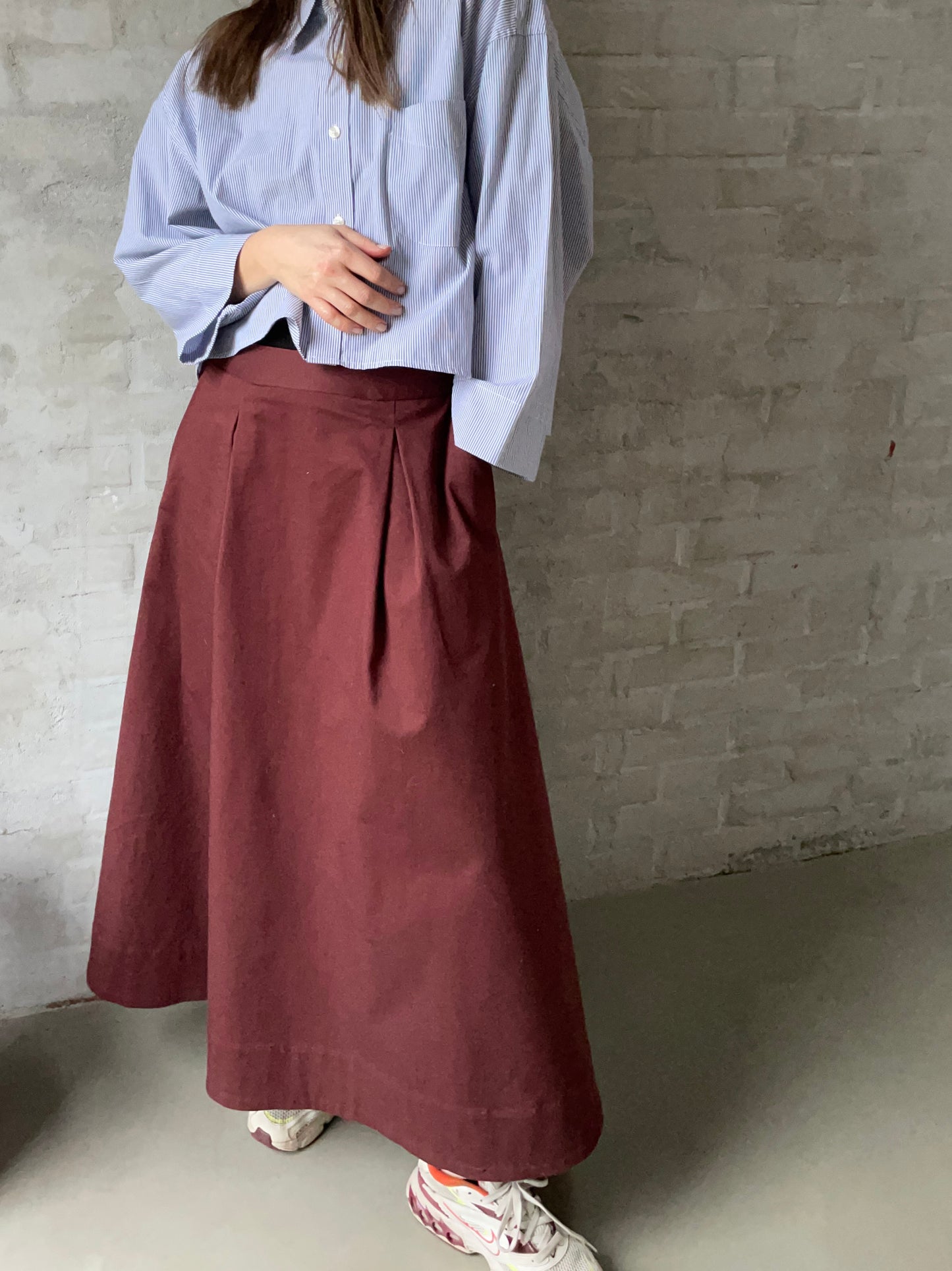 Maxi Pleat Skirt PDF - størrelse XS-XXL